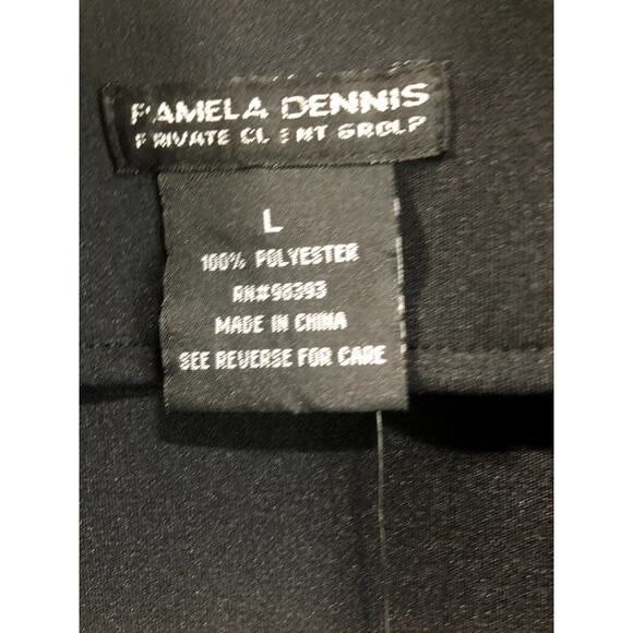 Pamela Dennis PCG Womens Black Long Sleeve Wrap Dress Size L -NWT - Picture 4 of 6